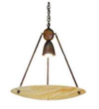 Meyda Blue 66750 - 25.5" Wide Revival Beige Iridescent Deco Ball Inverted Pendant