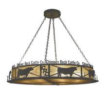 Meyda Blue 73485 - 60" Long Personalized Chimney Rock Inverted Pendant