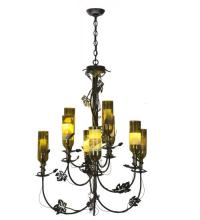 Meyda Blue 82695 - 34"W Tuscan Vineyard 9 Arm Wine Bottle Chandelier
