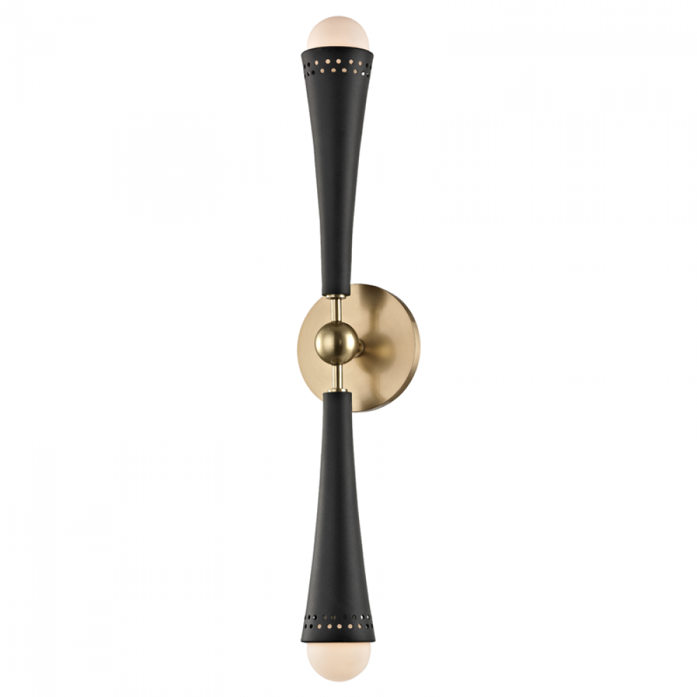 2 LIGHT WALL SCONCE