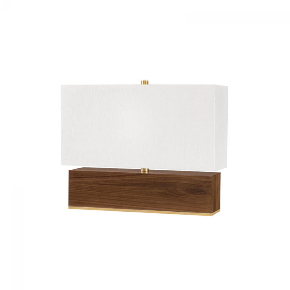 1 LIGHT TABLE LAMP W/ LIGHT WALNUT