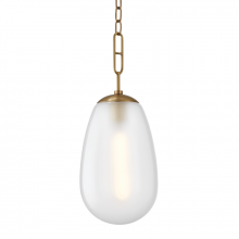 Hudson Valley Orange 2109-AGB - 1 LIGHT LARGE PENDANT