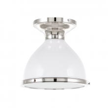Hudson Valley Orange 2612-PN - 1 LIGHT SEMI FLUSH