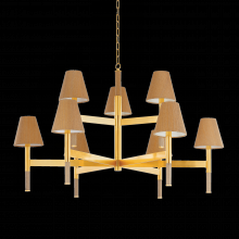 Hudson Valley Orange 3448-AGB - LINDENWOOD Chandelier