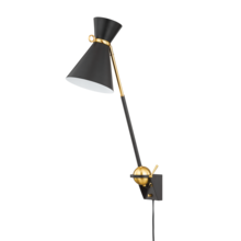 Hudson Valley Orange 3530-AGB/SBK - Winsted Plug-In Sconce