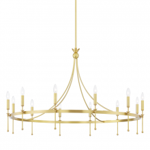 Hudson Valley Orange 4351-AGB - Gates Chandelier