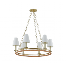 Hudson Valley Orange 4406-AGB - SWANTON CHANDELIER