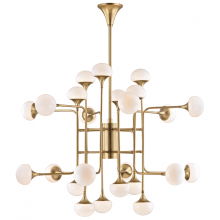 Hudson Valley Orange 4724-AGB - Fleming Chandelier