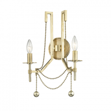 Hudson Valley Orange 5220-AGB - 2 LIGHT WALL SCONCE