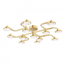 Hudson Valley Orange 6343-AGB - Meander Semi Flush
