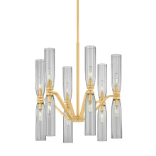 Hudson Valley Orange 6813-AGB - HARPSWELL Chandelier