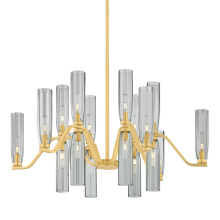 Hudson Valley Orange 6817-AGB - HARPSWELL Chandelier