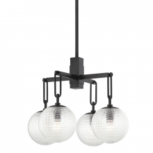 Hudson Valley Orange 7104-OB - 4 LIGHT CHANDELIER