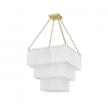 Hudson Valley Orange 7433-AGB - MOISSANITE CHANDELIER