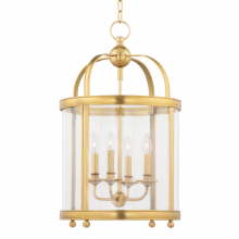 Hudson Valley Orange 7816-AGB - 4 LIGHT PENDANT