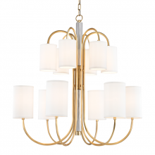 Hudson Valley Orange 9112-AGB - 12 LIGHT CHANDELIER