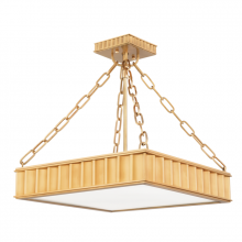 Hudson Valley Orange 933-AGB - Middlebury Semi Flush