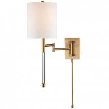 Hudson Valley Orange 9421-AGB - Englewood Plug-in Sconce