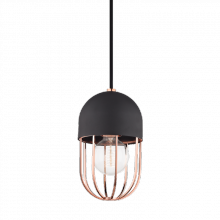 Mitzi Orange H145701-POC/BK - 1 LIGHT PENDANT