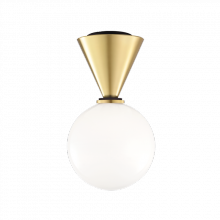 Mitzi Orange H148501S-AGB/BK - 1 LIGHT SMALL FLUSH MOUNT
