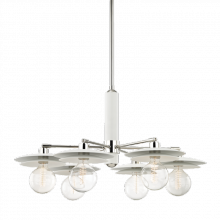 Mitzi Orange H175806-PN/WH - 6 LIGHT CHANDELIER
