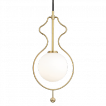Mitzi Orange H248701-AGB - 1 LIGHT LARGE PENDANT