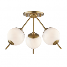 Mitzi Orange H282603-AGB - 3 LIGHT FLUSH MOUNT