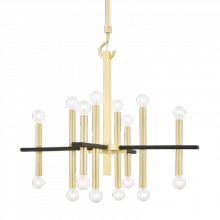 Mitzi Orange H296816-AGB/BK - Colette Chandelier