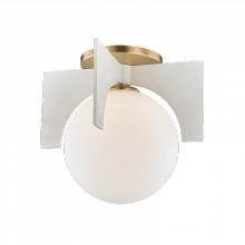 Mitzi Orange H299501L-AGB/WH - 1 LIGHT LARGE FLUSH MOUNT