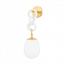 Mitzi Orange H690101-AGB/TWH - Marina Wall Sconce