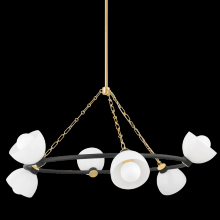 Mitzi Orange H724806-AGB/TBK - BELLE Chandelier