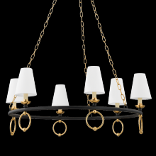 Mitzi Orange H757806-AGB/TBK - HAVERFORD Chandelier