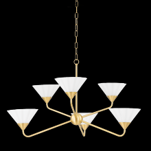 Mitzi Orange H817806-AGB - KELSEY Chandelier