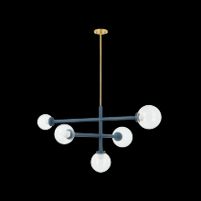 Mitzi Orange H883805-AGB/SBL - Sia Chandelier