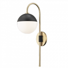 Mitzi Orange HL249101-AGB/BK - Renee Plug-in Sconce
