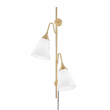 Mitzi Orange HL356102-AGB - 2 Light Wall Sconce W/ Plug