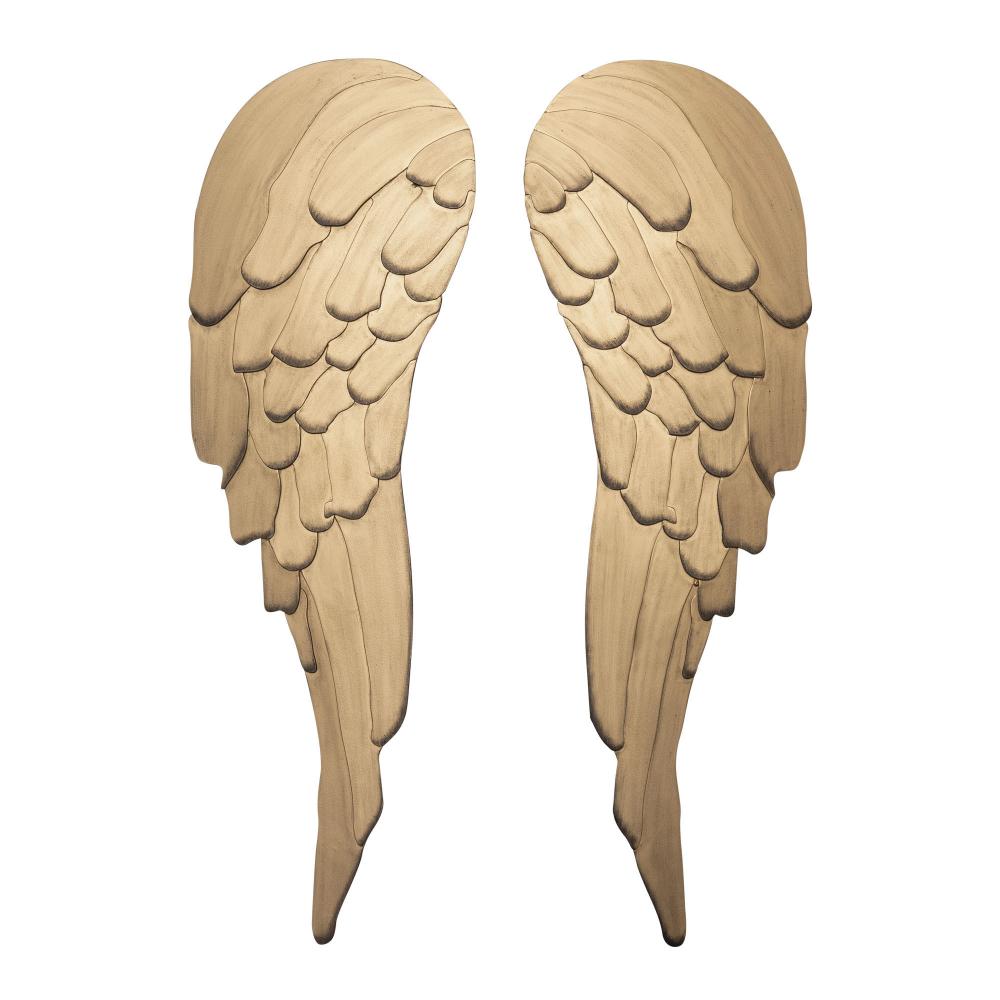 Angel Wings Wall Art - Havana Gold