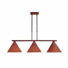 Avalanche Ranch Lighting A45310-02 - Canyon Island Billiard Light Large - Possession Point - Rust Patina Finish