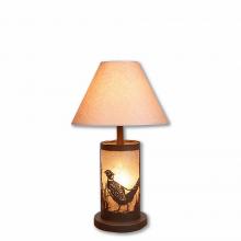 Avalanche Ranch Lighting M60051AL-KR-27 - Cascade Desk Lamp - Pheasant - Almond Mica Shade - Rustic Brown Finish