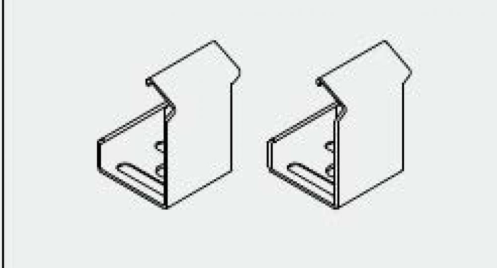 Mounting clip 45° (2pk)