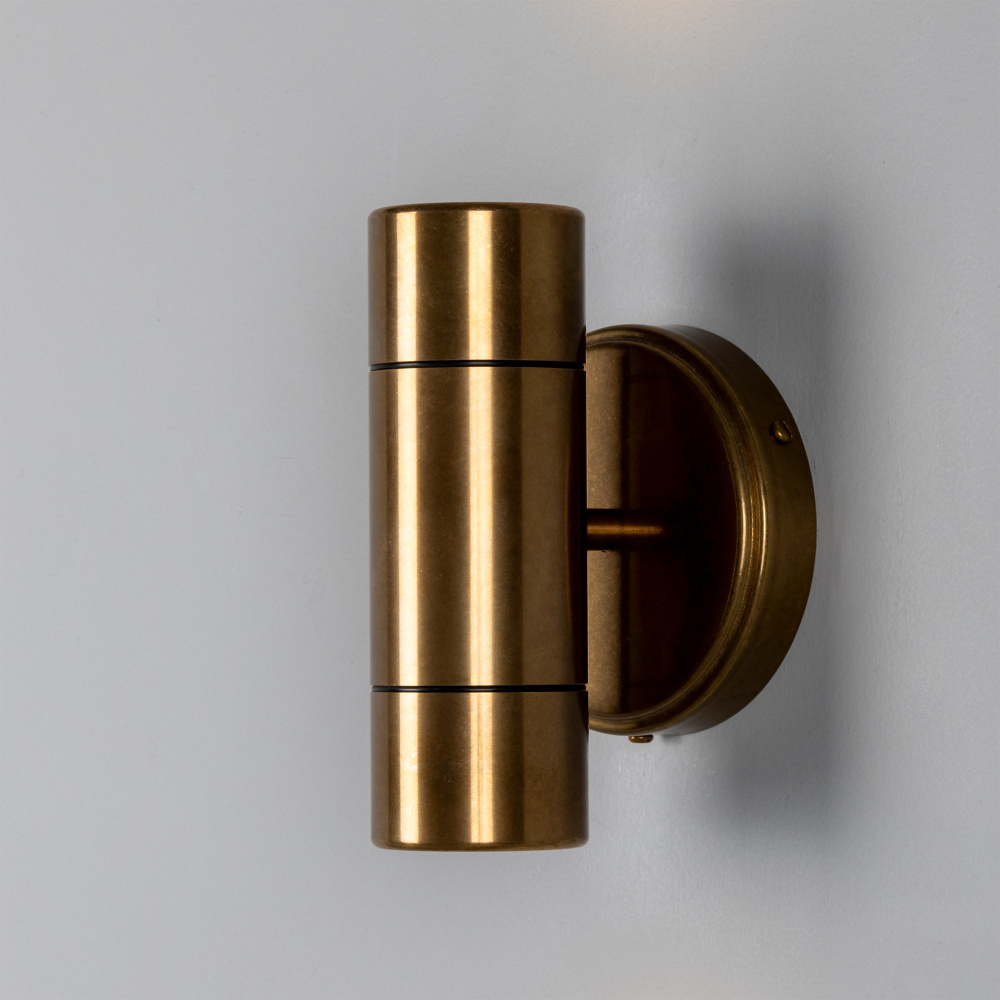 Lana Up/Down Wall Light | Antique Brass | IP44
