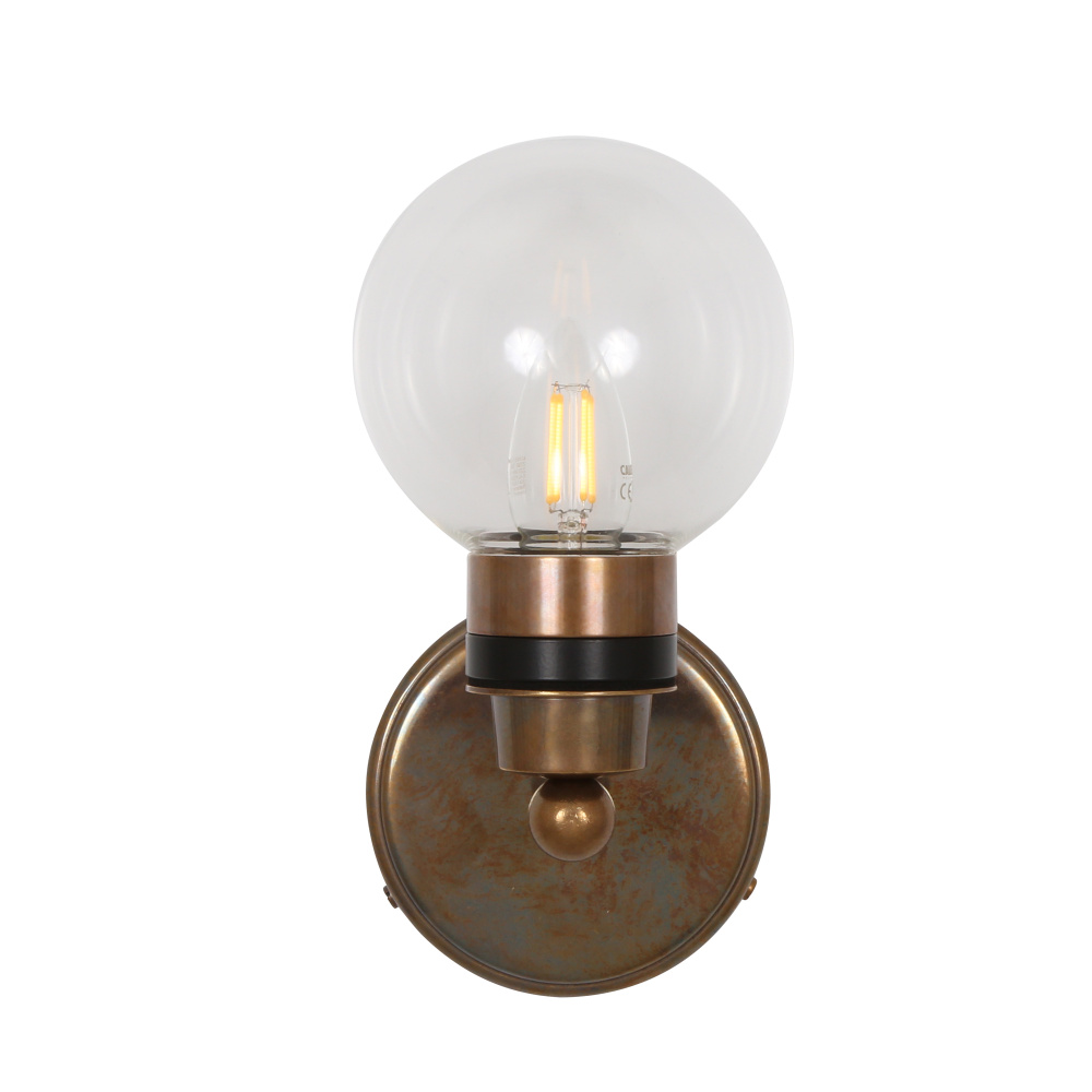 Shannon Wall Light | Antique Brass | Prismatic