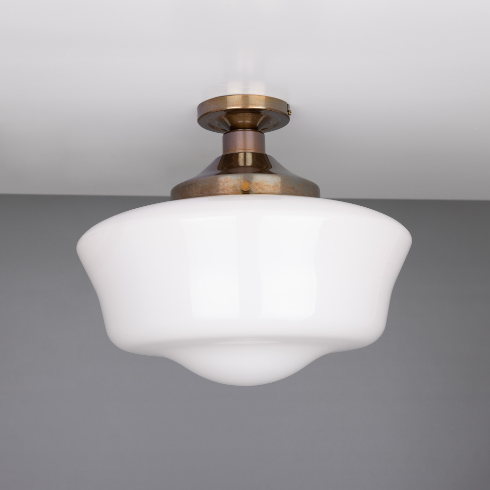 Schoolhouse Ceiling Light | Polished Chrome