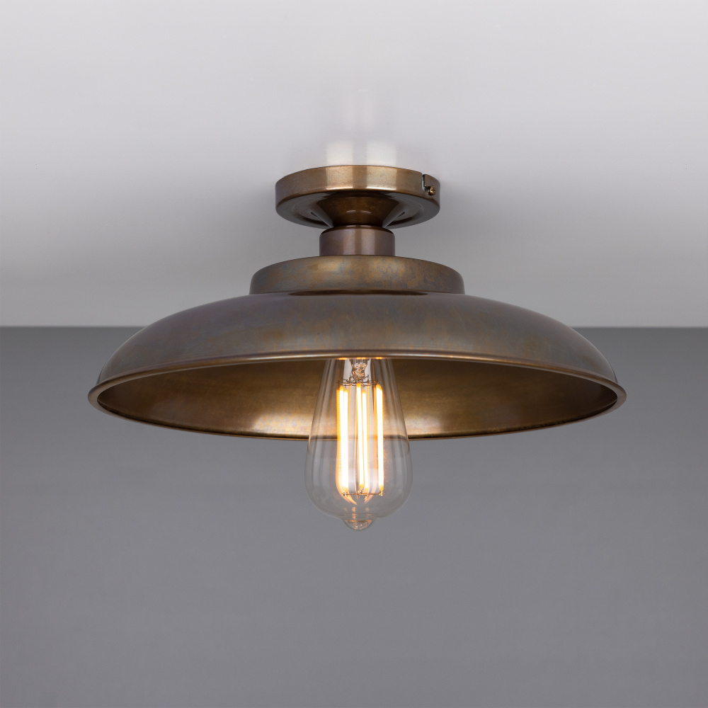 Telal Factory Ceiling Fitting | Satin Brass