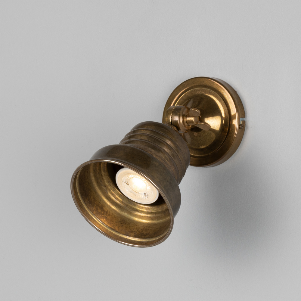 Sucre Antique Industrial Spot Light | Antique Silver