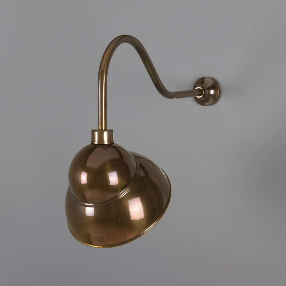 Novo Outdoor Sign Light | Natural Brass