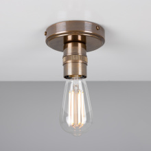 Mullan Lighting MLCF131POLCHR - Devon Minimalist Brass Flush Ceiling Light | Polished Chrome