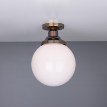 Mullan Lighting MLCF28SATCHR - Yerevan 7.75íí Globe Ceiling Light | Satin Chrome
