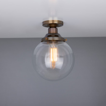 Mullan Lighting MLCF33SATCHR - Riad 7.75íí Globe Ceiling Light | Satin Chrome