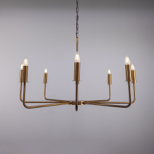 Mullan Lighting MLF357SATBRS - Irvine Chandelier | Satin Brass